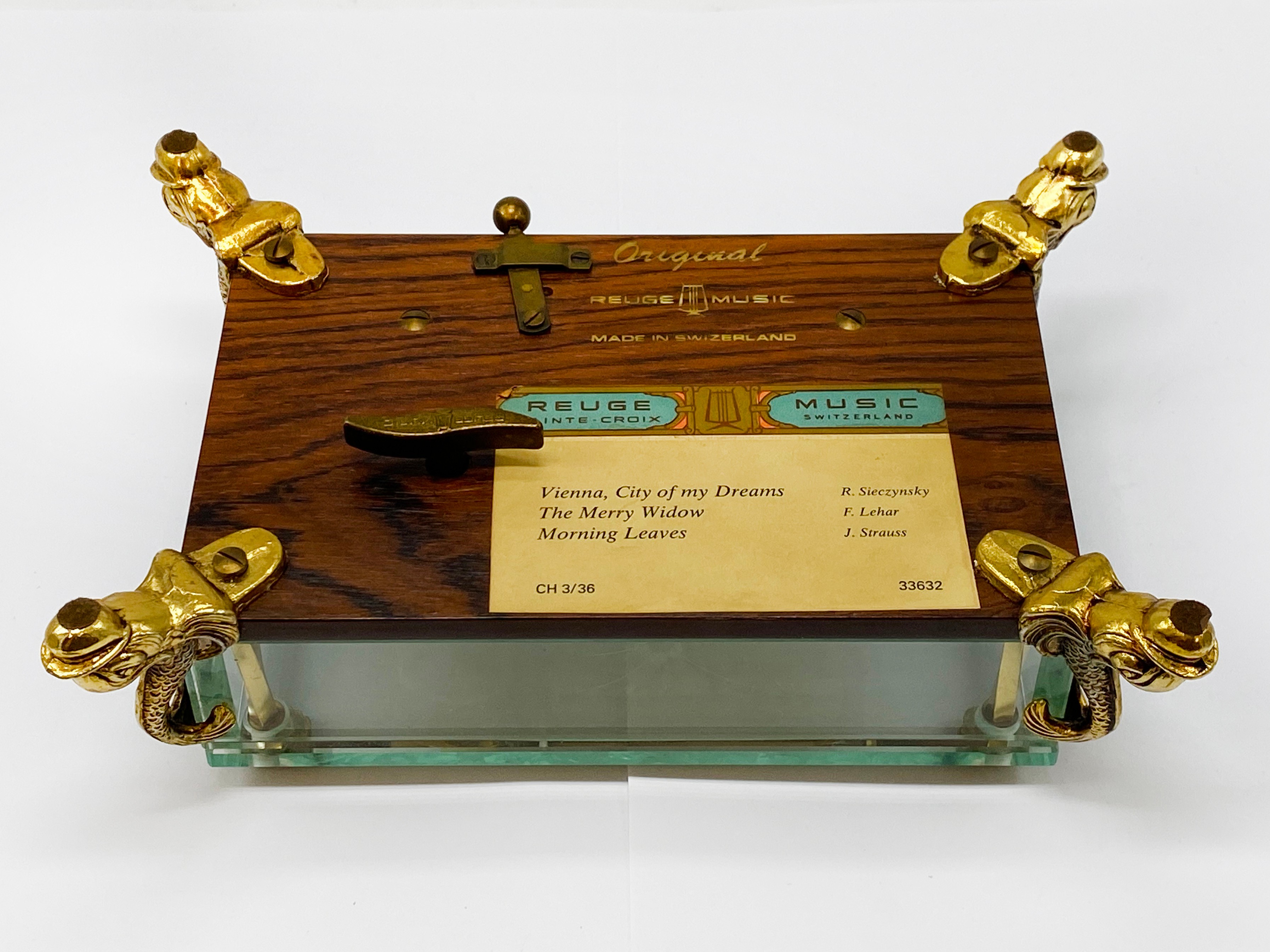 ORIGINAL REUGE SAINTE CROIX MUSIC BOX MADE IN SWITZERLAND WITH THREE SONGS - Image 4 of 7