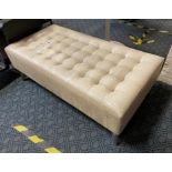 CROCODILE STYLE WHITE LARGE FOOTSTOOL