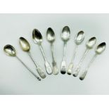 SELECTION OF VARIOUS IMPERIAL RUSSIA SILVER SPOONS