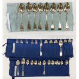 LARGE COLLECTION OF SILVER CUTLERY HALLMARKED - APPROX 49.6OZ