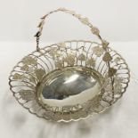 HM SILVER EARLY 20TH CENTURY FRUIT BASKET - 15.3 ozs APPROX