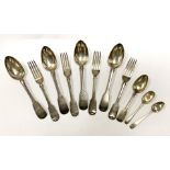 SOME 19THC CUTLERY GEORGIAN - SCOTTISH - 24.1 ozs APPROX