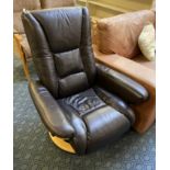 LEATHER RECLINING CHAIR