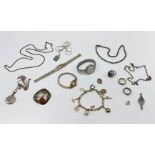 WATCHES & SILVER AND COSTUME JEWELLERY