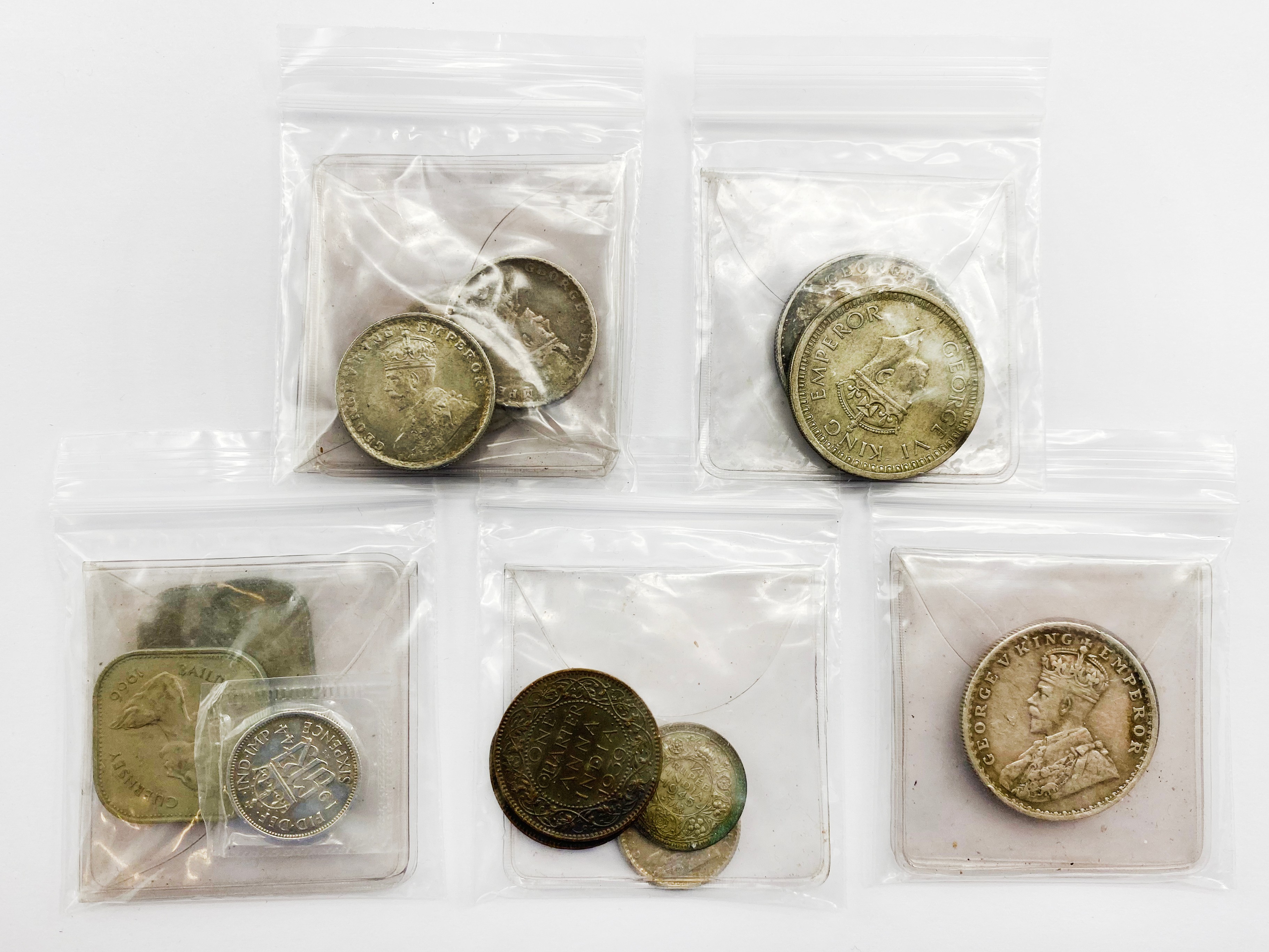 SELECTION OF EARLY INDIAN COINS INCLUDING SILVER - Image 2 of 4