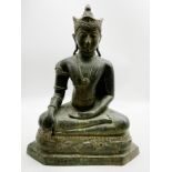 LARGE BRONZE SEATED BUDDHA IN THE STYLE OF THE CHIENGSEN PERIOD (13TH CENTURY A.D.)
