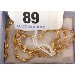 18CT GOLD CHAIN - APPROX 11 GRAMS - 50 CMS LONG
