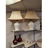 PAIR OF LAMPS WITH SHADES