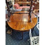 TWO GEORGIAN D END TABLES CIRCA 1780