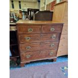 GEORGIAN FIVE DRAWER CHEST A/F