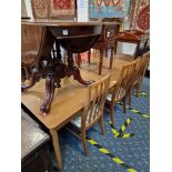 DINING TABLE & SIX CHAIRS