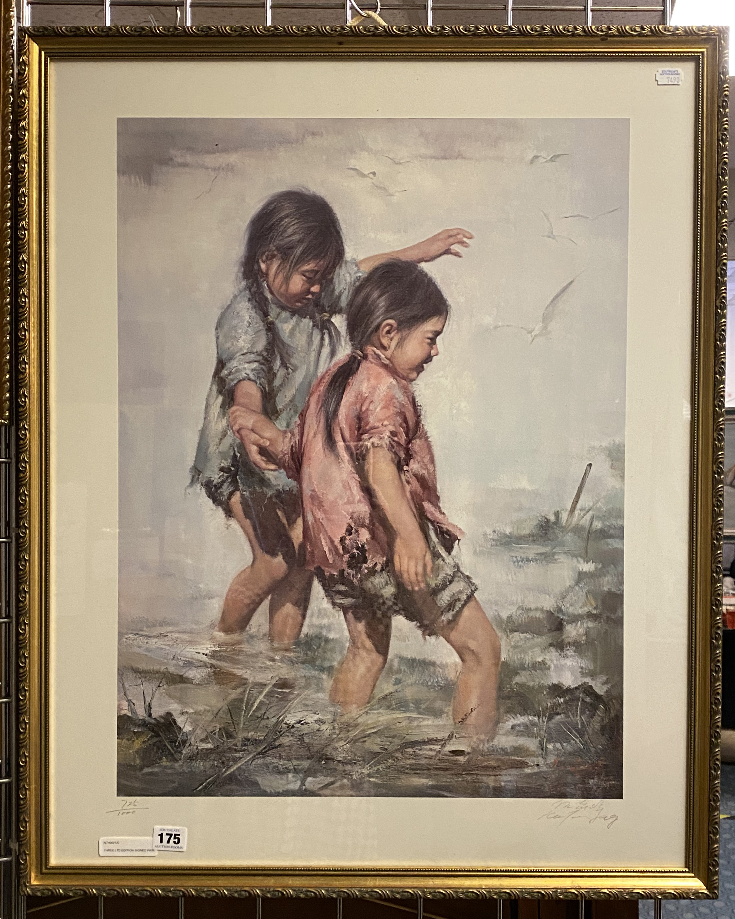 THREE LTD EDITION SIGNED PRINTS BY KEE FUNG NG (1941) DEPICTING CHILDREN OF MAINLAND CHINA - Image 3 of 4