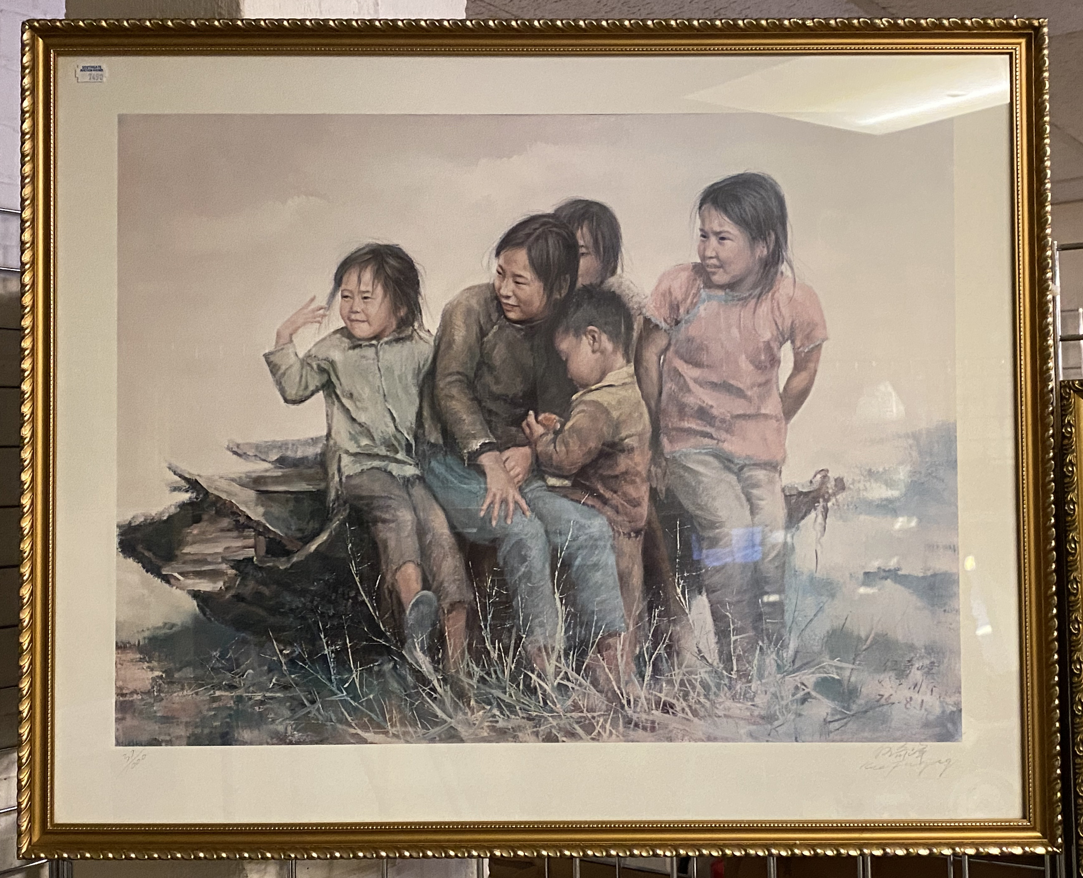 THREE LTD EDITION SIGNED PRINTS BY KEE FUNG NG (1941) DEPICTING CHILDREN OF MAINLAND CHINA - Image 2 of 4