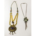 ETHNIC NECKLACE WITH ANOTHER NECKLACE