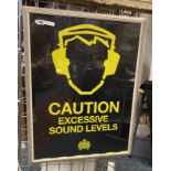 LARGE FRAMED MINISTRY OF SOUND POSTER - 60 X 80 CMS APPROX