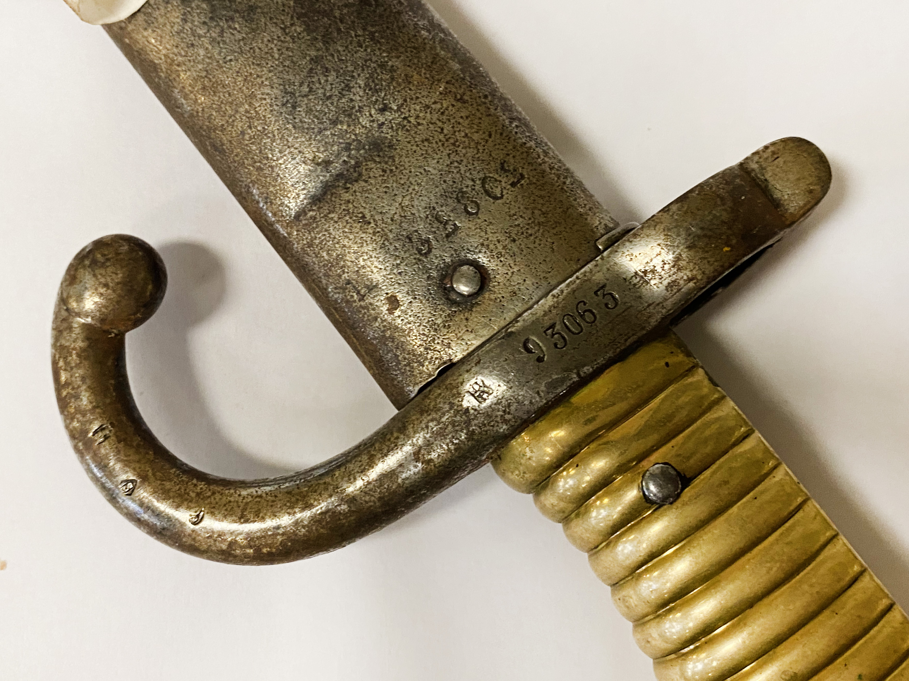 1868 PATTERN BAYONET WITH BRASS GRIP - Image 2 of 2