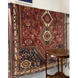 SOUTH WEST PERSIAN QASHQAI CARPET 285CMS X 178CMS