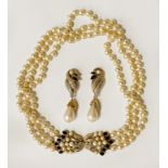 DECO STYLE COSTUME NECKLACE & EARRINGS
