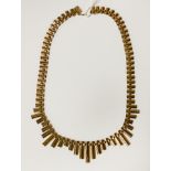 9 CARAT GOLD CLEOPATRA NECKLACE 25.4 GRAMS APPROX