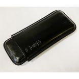 DUNHILL LEATHER 3 CIGAR CASE