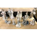 QTY OF LLADRO FIGURES 20CMS APPROX