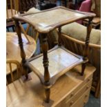 VINTAGE MARBLE TOP COFFEE SIDE TABLE