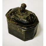 GEORGIAN LEAD TOBBACO BOX CIRCA 1780 13CMS (H) APPROX A/F