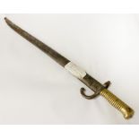 1868 PATTERN BAYONET WITH BRASS GRIP