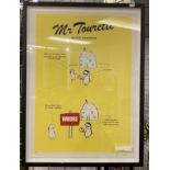 MR TOURETTE MASTER SIGNWRITER, SIGNED & GALLERY STAMPED - 68CMS X 49CMS APPROX