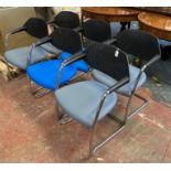 6 FLEX CANTILEVER CHAIRS