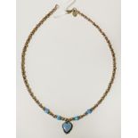 STERLING SILVER OPAL NECKLACE