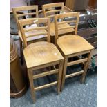 4 HIGH STOOLS