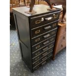 LEATHER TOP FILING CABINET