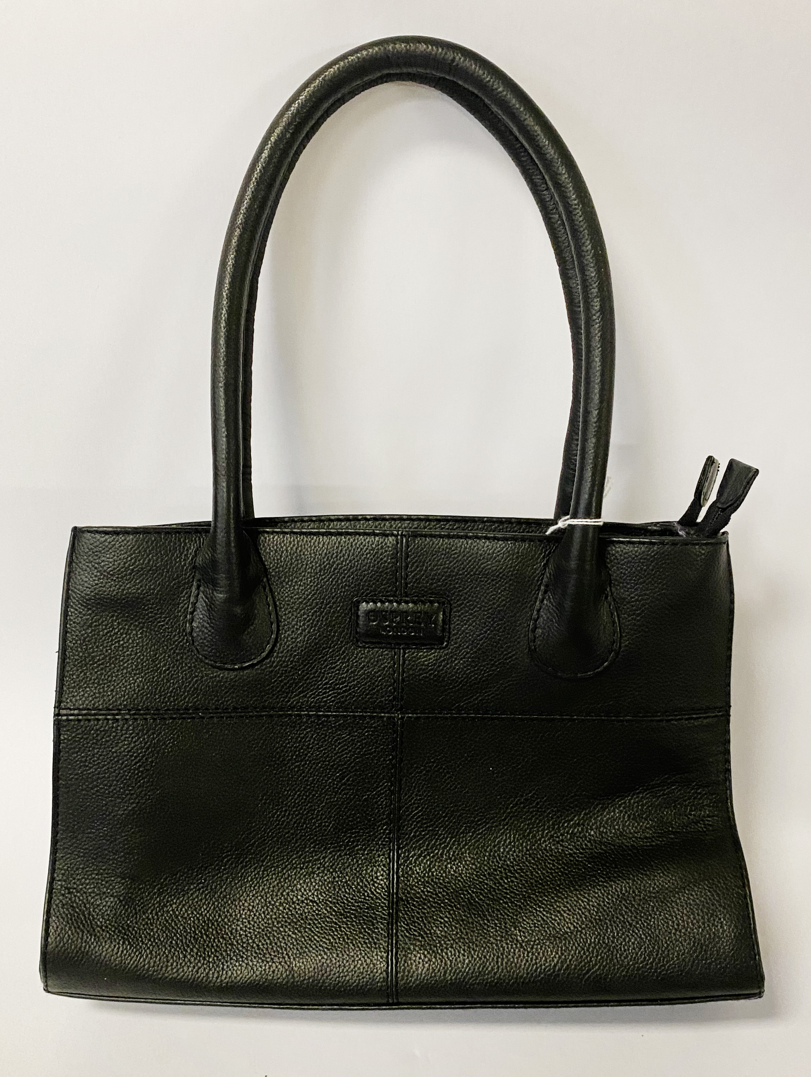 OSPREY BLACK LEATHER BAG