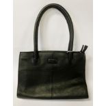 OSPREY BLACK LEATHER BAG