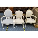 THREE FRENCH STYLE CHAIRS