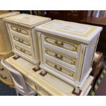 PAIR OF FRENCH STYLE BEDSIDE CABINETS