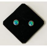 STERLING SILVER OPAL EARRINGS