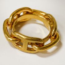 HERMES GOLD PLATED RING