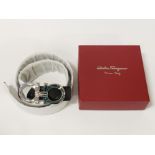 SALVATORE FERRAGAMO GENTS LEATHER BELT - NEW & BOXED