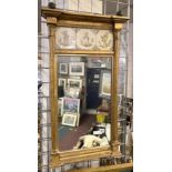 ORIENTAL TILED HANGING MIRROR - 79 X 43 CMS