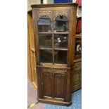 OAK CORNER CABINET