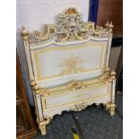 PAIR OF FRENCH STYLE SINGLE BED FRAMES A/F