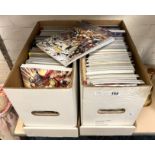 TWO BOXES OF NEW MARVEL COMICS