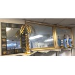 2 GILT FRAMED MIRRORS & 1 OTHER MIRROR