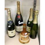 MOET & CHANDON CHAMPAGNE 150CL DE COURANE CHAMPAGNE, BELLS WHISKEY & OTHERS