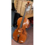 CELLO WITH BOW & COVER