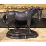 BRONZE HORSE ON ONYX BASE