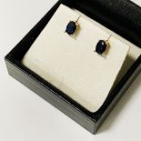 14CT GOLD SAPPHIRE 1.20CT STUDS