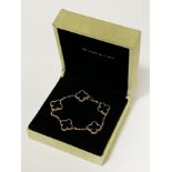 VAN CLEEF & ARPELS ALHAMBRA MOTIF BRACELET WITH CERTIFICATE